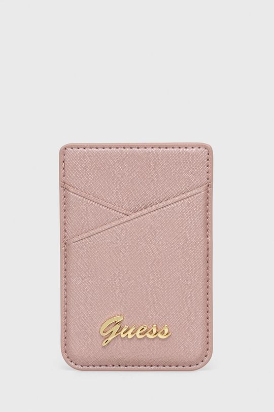 Чохол на банківські карти на магніті Guess колір рожевий (1769126)