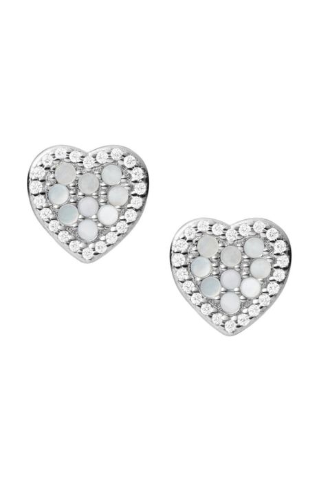 Сережки Fossil колір срібний