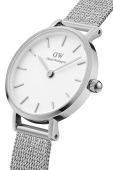 Годинник Daniel Wellington Petite 24 Pressed Sterling жіночий колір срібний