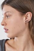 Срібні сережки з позолотою Tous Piercing 3-pack колір золотий