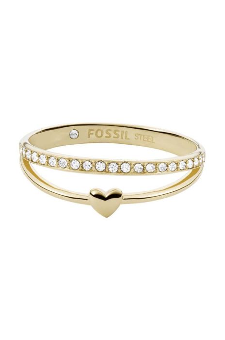 Перстень Fossil колір золотий (3093568)