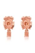 Срібні сережки з позолотою Tous колір рожевий (3229618)