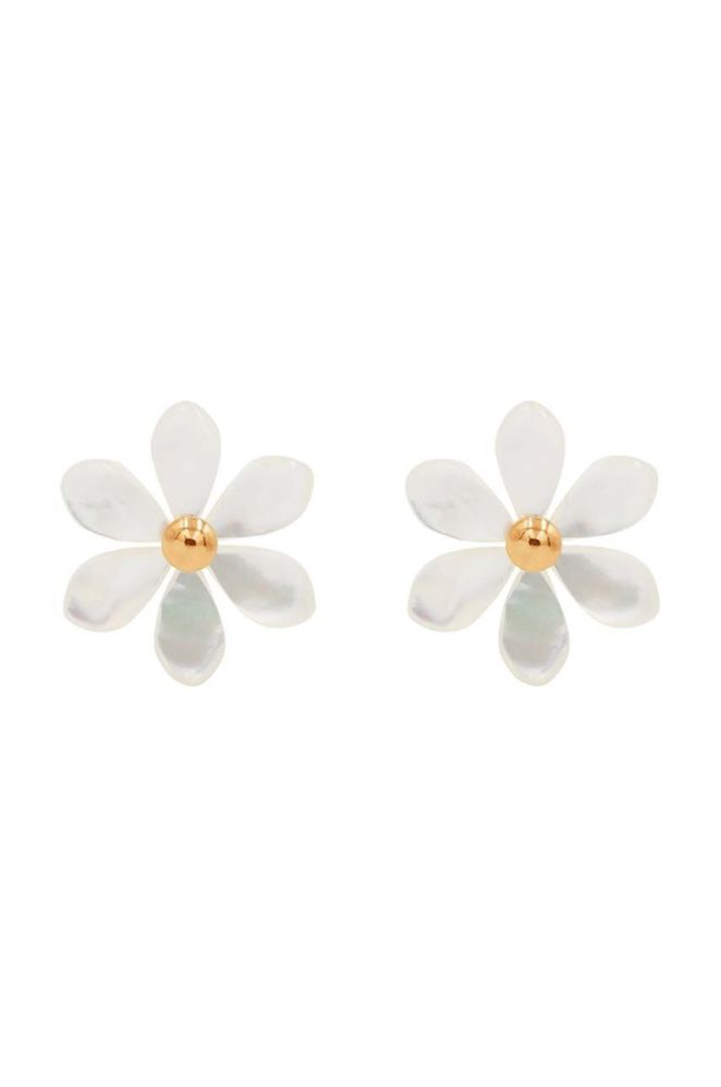 Позолочені сережки Lilou Flowers колір золотий (3345224)
