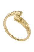 Перстень Fossil колір золотий (3453197)