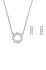 Кольє і сережки Fossil колір срібний (3453220)