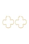Позолочені сережки Lilou Clover колір золотий