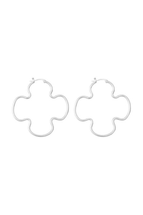 Сережки Lilou Clover колір срібний