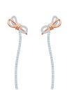 Сережки Swarovski LIFELONG BOW колір срібний
