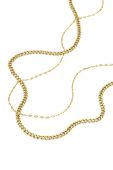 Кольє Fossil 2-pack колір золотий