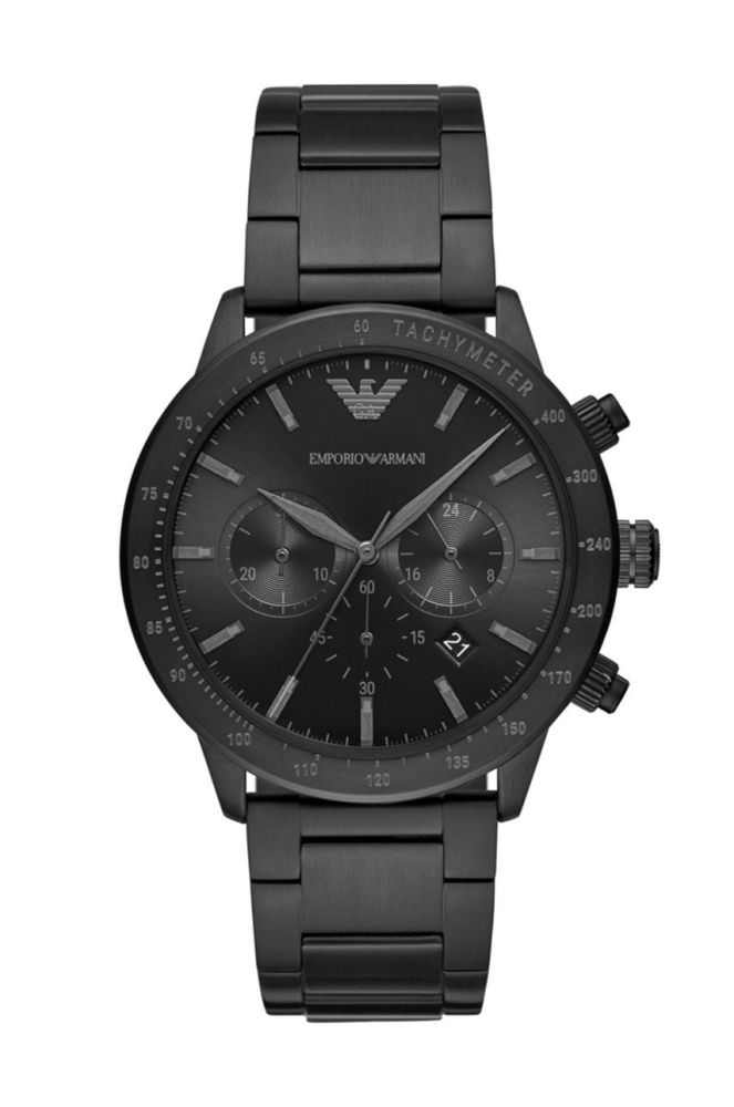 Emporio Armani - Годинник колір чорний