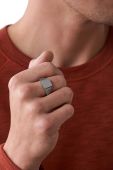 Перстень Fossil чоловічий колір срібний (3305575)