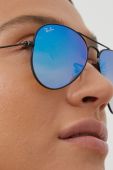 Ray-Ban - Окуляри Aviator колір чорний