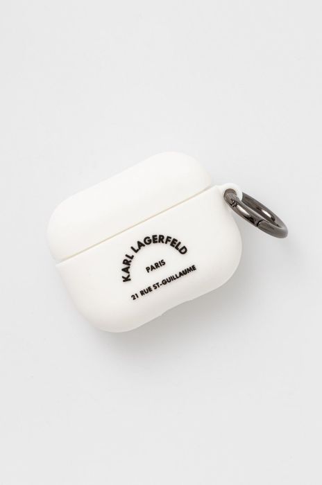 Чохол для Airpods Pro Karl Lagerfeld колір білий