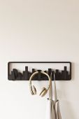 Umbra - Настінна вішалка колір чорний (1961519)