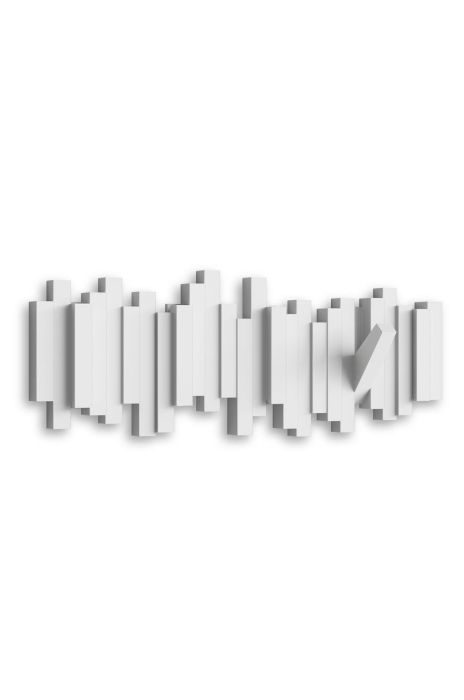 Umbra - Настінна вішалка колір білий (1993531)