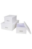 Bigso Box of Sweden Набір коробок для зберігання Inge (3-pack) колір білий (2103822)