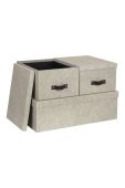 Bigso Box of Sweden Набір коробок для зберігання Inge (3-pack) колір бежевий (2103845)