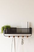 Umbra Настінна вішалка з поличкою колір чорний (2128603)