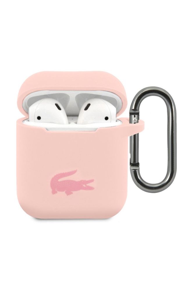 Чохол для airpod Lacoste Airpods Cover колір рожевий