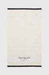 Бавовняний рушник Karl Lagerfeld колір бежевий