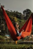 Гамак для однієї особи Ticket to The Moon Lightest колір помаранчевий