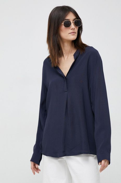 Блузка Seidensticker жіноча колір синій однотонна