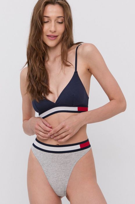 Бюстгальтер Tommy Hilfiger колір синій гладкий