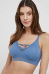 Спортивний бюстгальтер Reebok U4.F9651 гладкий колір блакитний