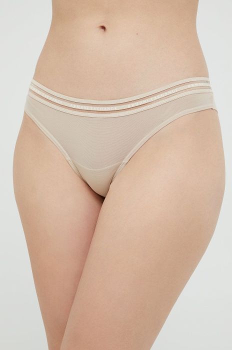 Бразиліани Armani Exchange колір бежевий прозоре