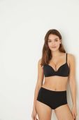 Бюстгальтер women'secret UNIQUE колір чорний однотонний