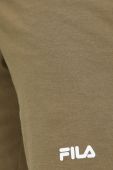 Бавовняна піжама Fila колір зелений однотонна