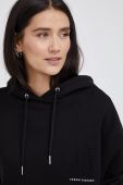 Бавовняна кофта Armani Exchange жіноча колір чорний гладка