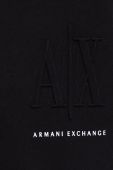 Бавовняна кофта Armani Exchange жіноча колір чорний гладка