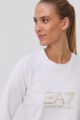 Кофта EA7 Emporio Armani жіноча колір білий з принтом (1583725)