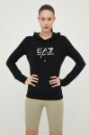 Кофта EA7 Emporio Armani жіноча колір чорний однотонна (2546418)