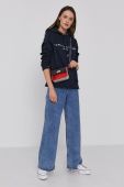 Кофта Tommy Hilfiger жіноча колір синій з аплікацією (1525940)