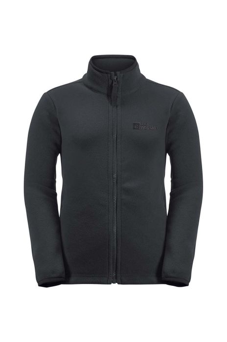 Дитяча кофта Jack Wolfskin TAUNUS JACKET K колір чорний однотонна (3120077)