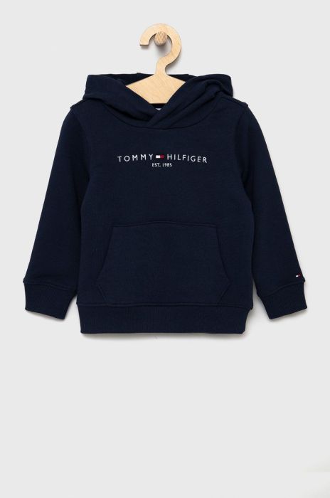 Дитяча бавовняна кофта Tommy Hilfiger колір синій з аплікацією (1655616)
