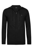 AllSaints Кофта Mode Merino Zip Hood колір чорний