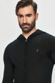 AllSaints Кофта Mode Merino Zip Hood колір чорний