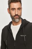 Кофта Armani Exchange чоловіча колір чорний з принтом (710764)