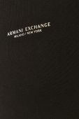 Кофта Armani Exchange чоловіча колір чорний з принтом (710764)
