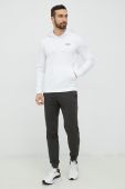Кофта EA7 Emporio Armani чоловіча колір чорний з капюшоном однотонна (2886413)