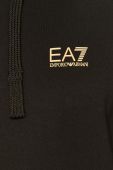 EA7 Emporio Armani - Бавовняна кофта колір чорний