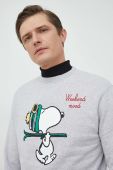 Бавовняна кофта MC2 Saint Barth X Peanuts чоловіча колір сірий з принтом