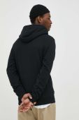 Бавовняна кофта Les Deux чоловіча колір чорний з капюшоном з принтом (3035049)
