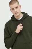 Кофта Solid чоловіча колір зелений з капюшоном однотонна (3042017)