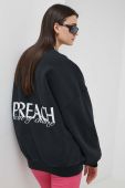 Бавовняна кофта Preach колір чорний однотонна (3281606)