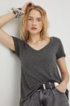 Футболка American Vintage жіноча колір сірий (2596268)
