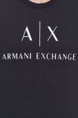 Лонгслів Armani Exchange чоловічий колір синій з принтом